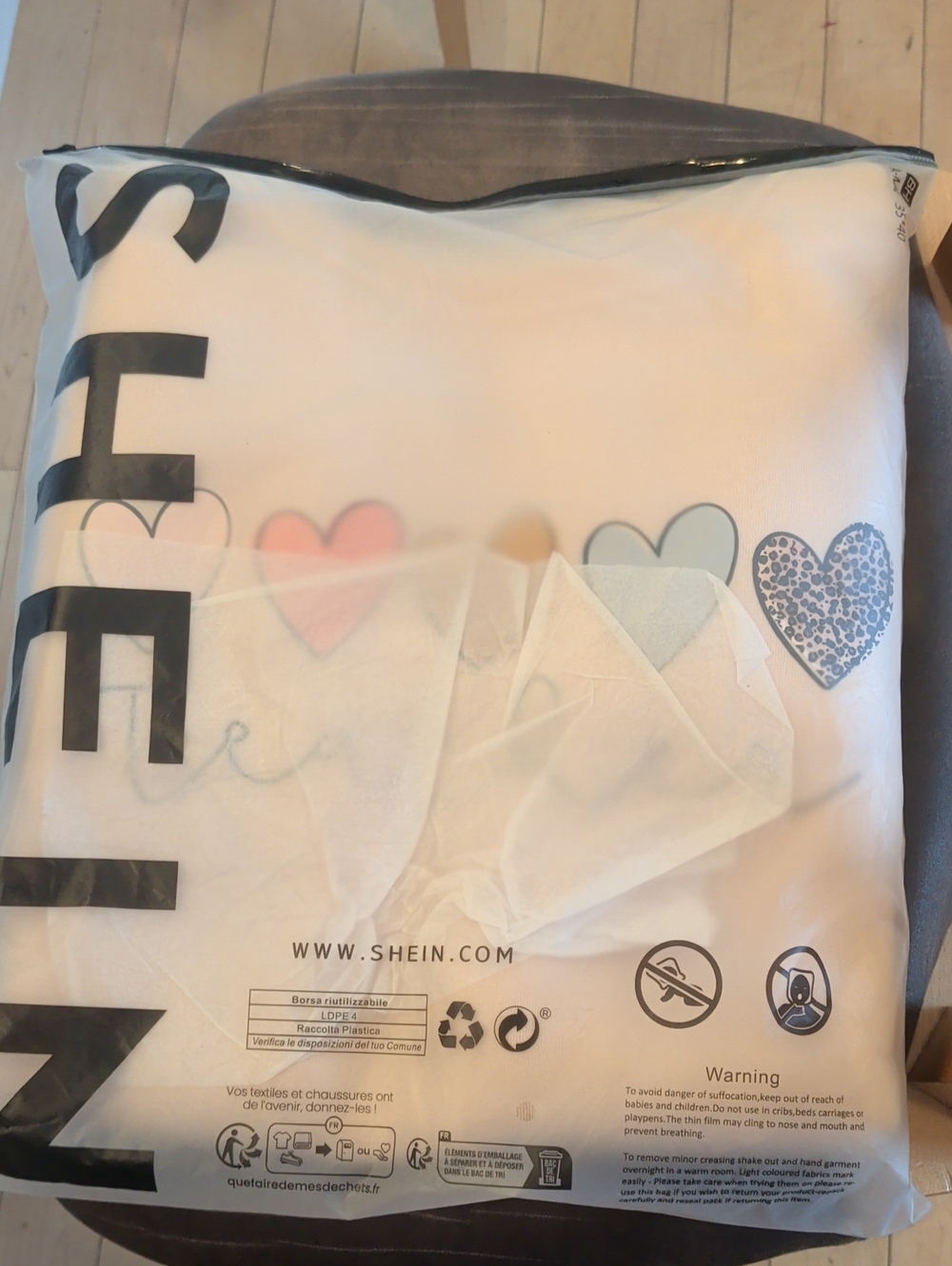 Shein Pink Pullover Sweatshirt Love Hearts Teacher Xl New